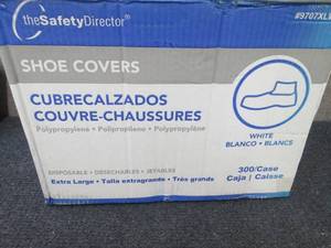 lot 158 image: Case of 300 XL White Shoe Covers...