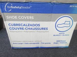 lot 159 image: Case of 300 XL White Shoe Covers...
