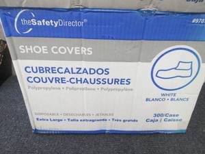 lot 160 image: Case of 300 XL White Shoe Covers...