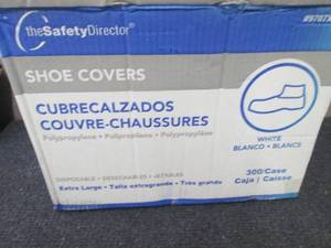 lot 161 image: Case of 300 XL White Shoe Covers...