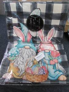 lot 282 image: 2 Easter Gnome Table Runners...
