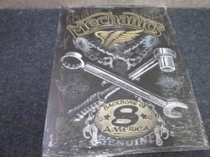 lot 350 image: Metal Mechanics Sign 16x12.5 inches...
