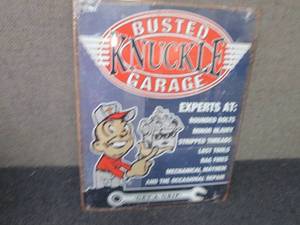 lot 356 image: Metal Garage Sign 16x12.5 inches...