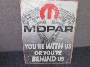 lot 357 image: Metal Mopar Sign 16x12.5 inches...