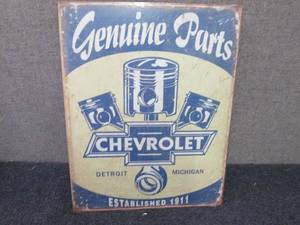 lot 359 image: Metal Chevrolet Sign 16x12.5 inches...