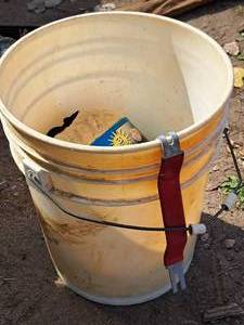 lot 472 image: Wash Mitts with Plastic Bucket