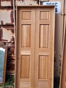 lot 518 image: Wood Door with Frame 37-12x81