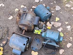lot 504 image: Lot of (5) Electric Single Phase Motors
