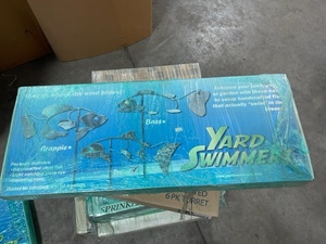 lot 146 image: Yard Swimmers Lawn Fish Wind Vanes