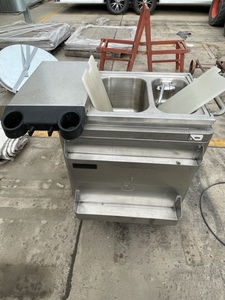 lot 70 image: Portable Stainless Sink Serving Cart