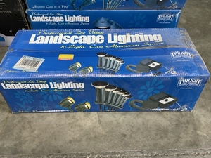 lot 102 image: 8 Light Low Voltage Landscape Lighting NEW