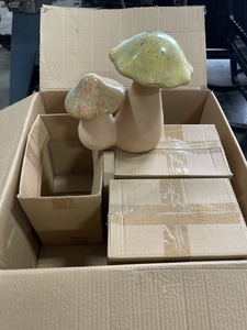 lot 112 image: Pottery Mushrooms for Outdoors NEW