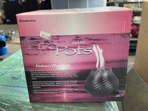 lot 134 image: Wind Flame IndoorOutdoor Tabletop Fire Pot NEW
