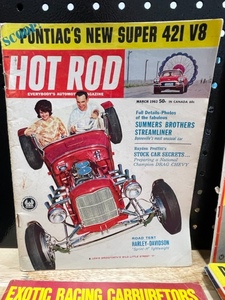 lot 2 image: Vintage Hot Rod and Motor Trend Magazines