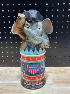 lot 14 image: Jim Beam Whiskey Republican Decanter