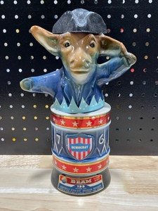 lot 15 image: Jim Beam Whiskey Democrat Decanter