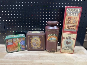 lot 64 image: Metal Tins and Home Decor