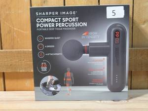 lot 12 image: Sharper Image Compact Sport Power Percussion Massager