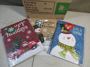 lot 67 image: Case (10) of Holiday Gift Bags (8 Pack)