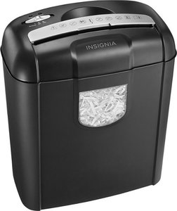 lot 89 image: Insignia - 6-Sheet Crosscut Shredder - Black