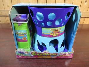 lot 111 image: Gazillion Bubbles Whirlwind Party Bubble Machine with 2 1-Liter Solution Set