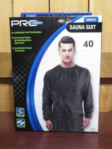 lot 112 image: Pro Strength Unisex Sauna Suit LXL Lightweight Comfortable Black