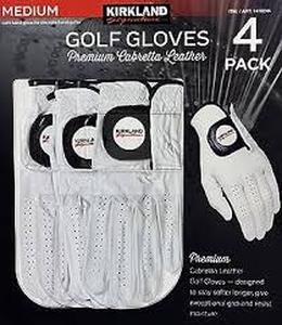lot 119 image: KIRKLAND SIGNATURE Golf Gloves Premium Cabretta Leather Left Hand Glove Sz Medium