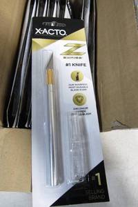 lot 154 image: Bundle of 12 X-ACTO #1 Knives-New In Package-Lot of 12