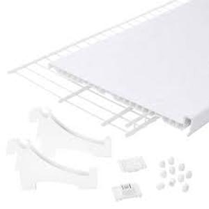 lot 182 image: Everbilt 5.25 H 5-Pair White Vinyl Shoe Rack