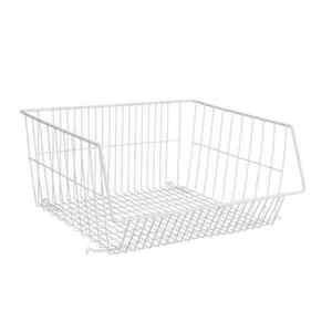 lot 171 image: Stack of Mount 16.14 in. H x 16.34 in. W White Steel 1-Drawer Wide Mesh Wire Drawer Organizer