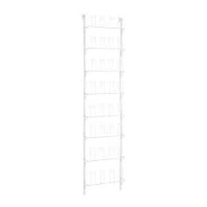 lot 181 image: Everbilt 77.50 in. H 16-Pair White Steel Hanging Shoe Organizer