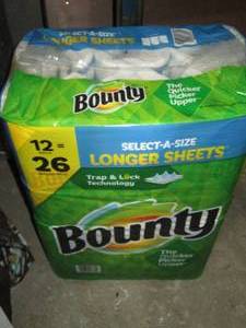 lot 169 image: 12 large Roll  26 regular rolls brand new BOUNTY select-a-size paper towela