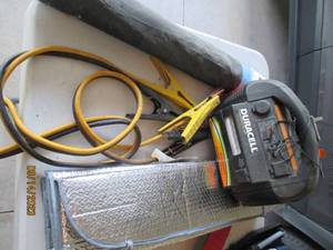 lot 91 image: Duracell power pack 300 jumper cables and auto window covers