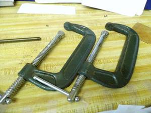 lot 51 image: Pair of 8 c-clamps