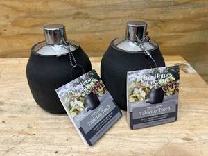 lot 41 image: BETTER HOMES AND GARDENS Lot of 2- Tabletop Torches