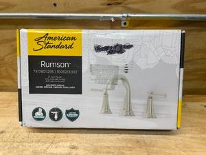 lot 25 image: AMERICAN STANDARD Rumson 8 in. Widespread 2-Handle Bathroom Faucet in Brushed Nickel