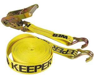 lot 56 image: KEEPER 2 x 40 Hay Baler Heavy Duty Ratchet Tie-Down - 3,333 lbs. Working Load Limit