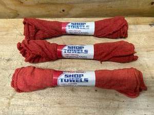 lot 58 image: CLASSIC HOME Lot of 3 Packs of- 13 x 14 Shop Towels (3 per pack)
