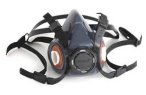 lot 63 image: GERSON COMPANY 9350 ADVANCED SILICONE RUBBER HALF MASK RESPIRATOR, LARGE