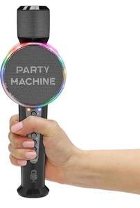 lot 78 image: Singing Machine Wireless Karaoke Microphone for Kids & Adults, Party Machine Mic (Black) - Portable Handheld Bluetooth Microphone with Speaker & Voice Changer Effect - Karaoke Mic for Singing