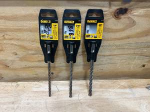 lot 67 image: DEWALT Lot of 3- SDS PLUS Drill Bits
