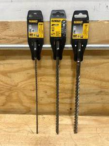 lot 68 image: DEWALT Lot of 3- SDS PLUS Drill Bits