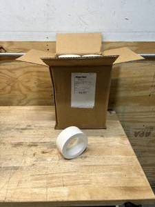 lot 126 image: INNOTEC Case of 24 Rolls of- White Polyethylene Tape