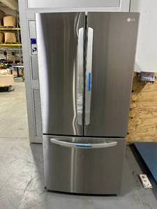 lot 5A image: LG 33 in. W 25 cu. ft. French Door Refrigerator in Stainless Steel