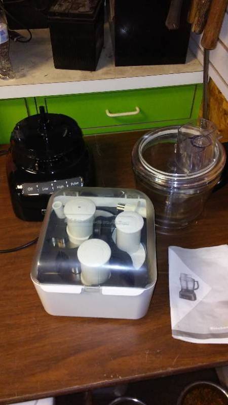 lot 574X image: Kitchen Aide Food Processor.
