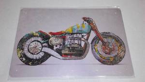 lot 518 image: New Motorcycle Metal Sign.