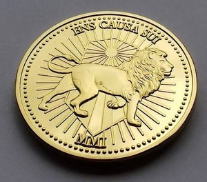 lot 597 image: Continental Gold Coin Collecting Metal Coin (2)