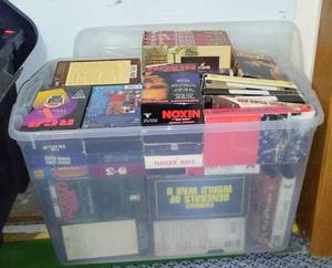lot 552 image: Tote Full Of VHS Tapes.