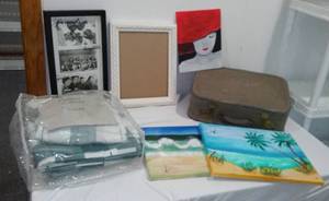 lot 568 image: Vintage Suitcase, Picture Frames And More