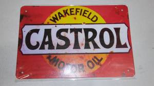 lot 592 image: Castrol Metal Sign.